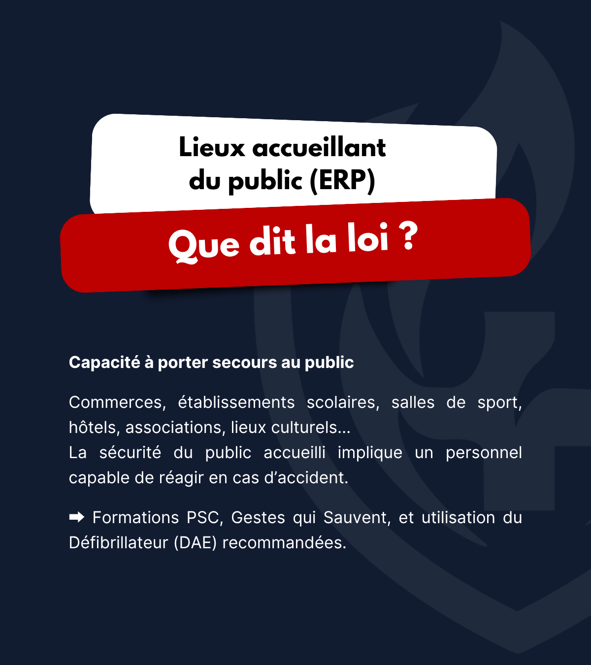 Document de synthèse sur la loi en sécurité au travail et prévention des risques